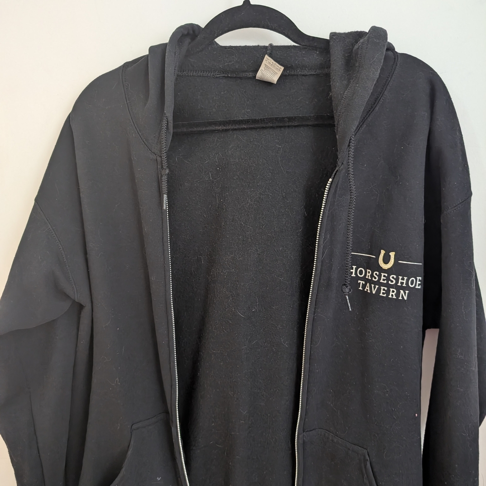 Gildan Black Zip-Up Hoodie